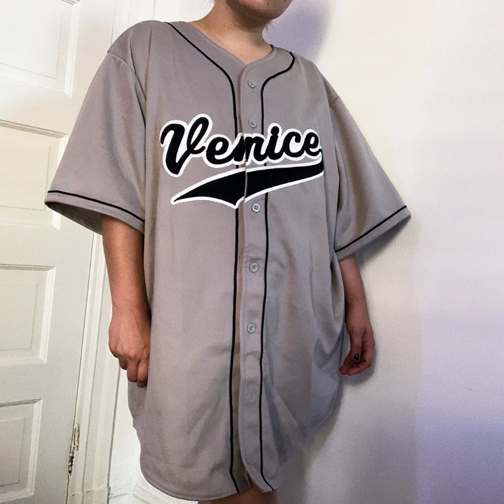 Venice Button Up Baseball Jersey XXL Made in USA